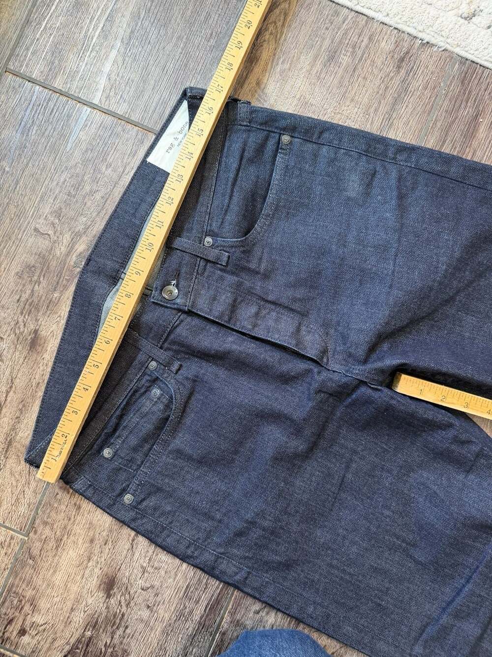 Rag & Bone Fit 2 Slim Jeans Dark Indigo Denim - Picture 8 of 9